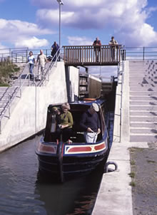 Locks on the lowland canals of Scotland